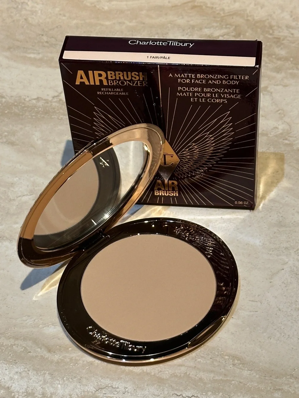 Charlotte Tilbury Airbrush Refillable Airbrush Matte Bronzer - Fair